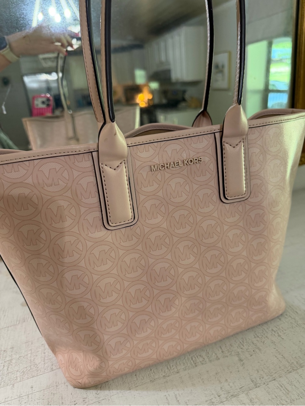 Michael Kors Blush Pink Logo-Print Tote